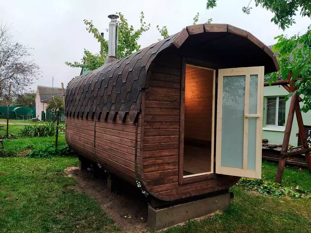 Баня квадро-бочка 